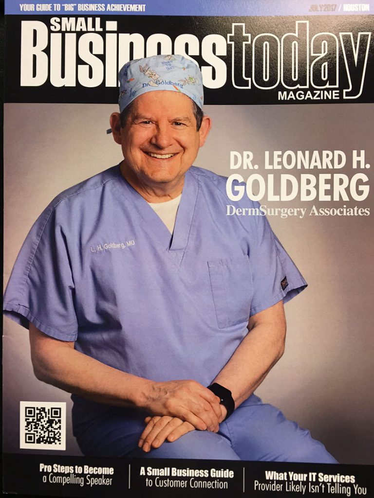 Small Business Today Magazine, Dr. Leonard H. Goldberg cover.