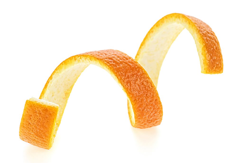 Orange peel.