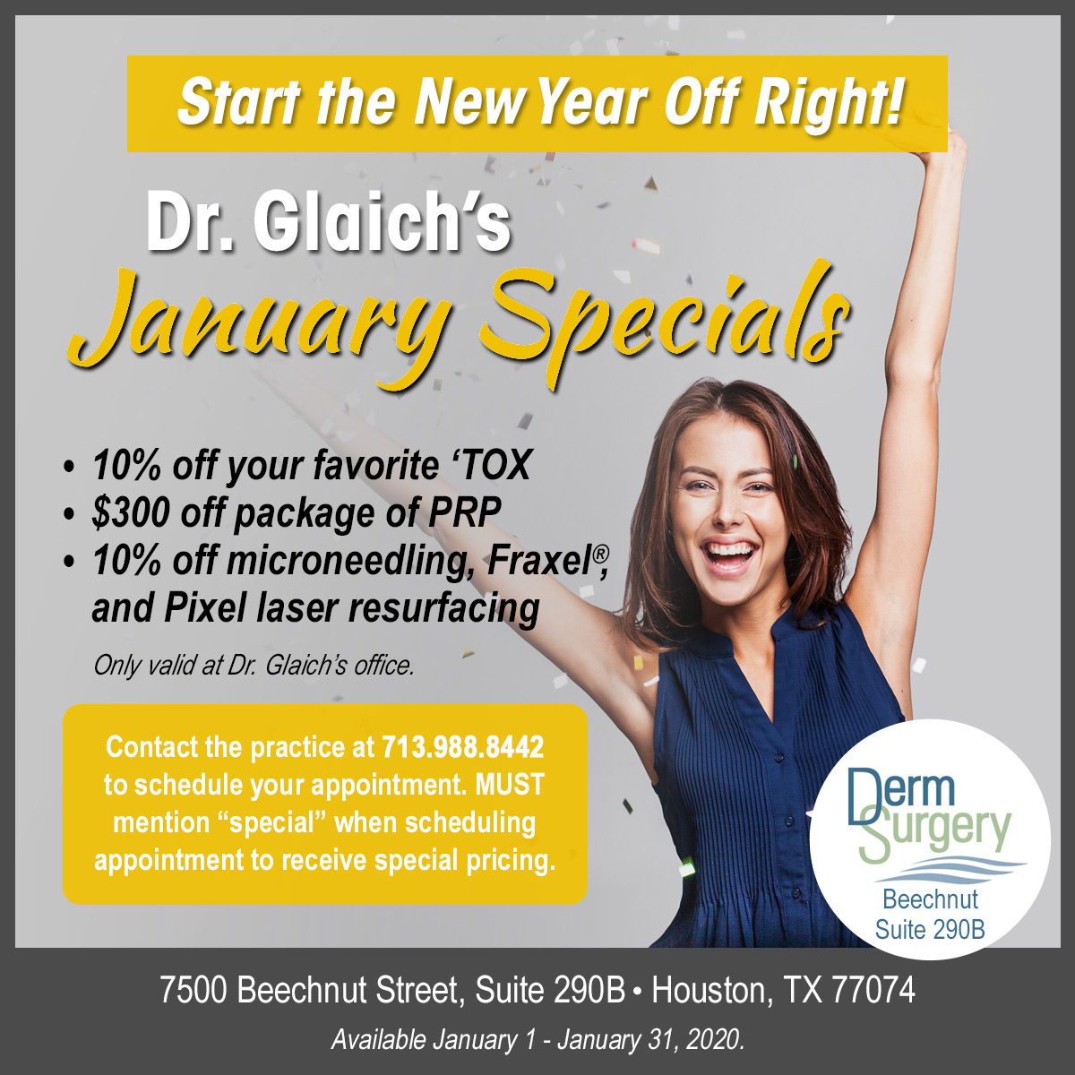 Dr. Glaich's January Special