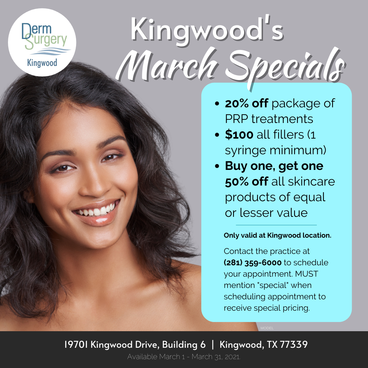 Kingwood Spa's March Specials
