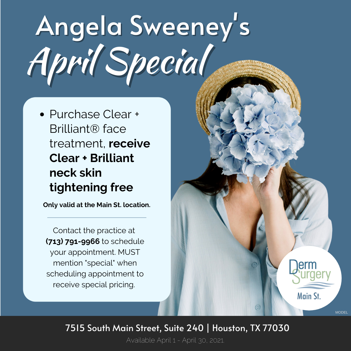 Angela Sweeney's April Special