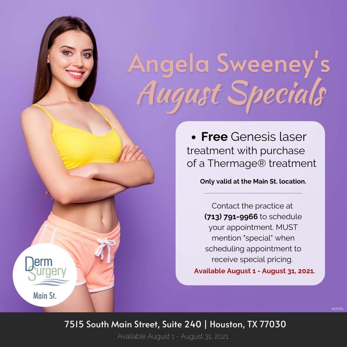 Angela Sweeney's August Specials