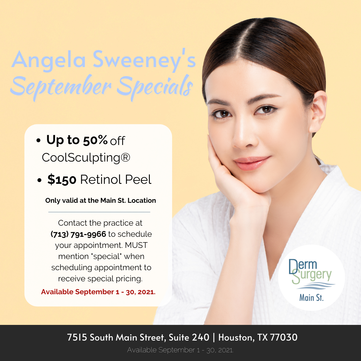 Angela Sweeney's September Specials