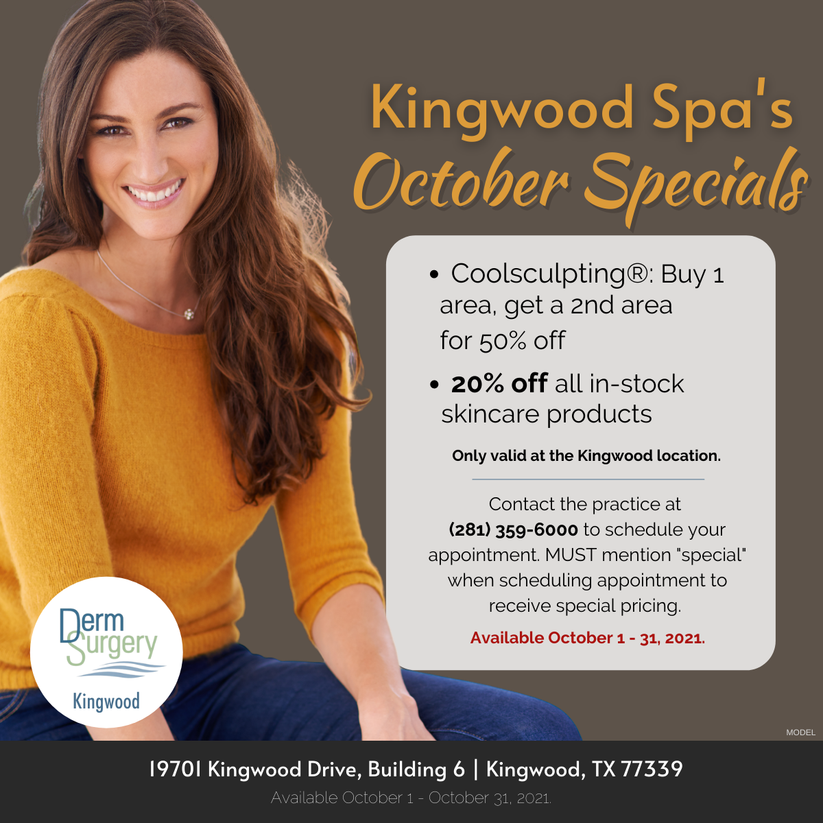 Kingwood Spa's October Specials