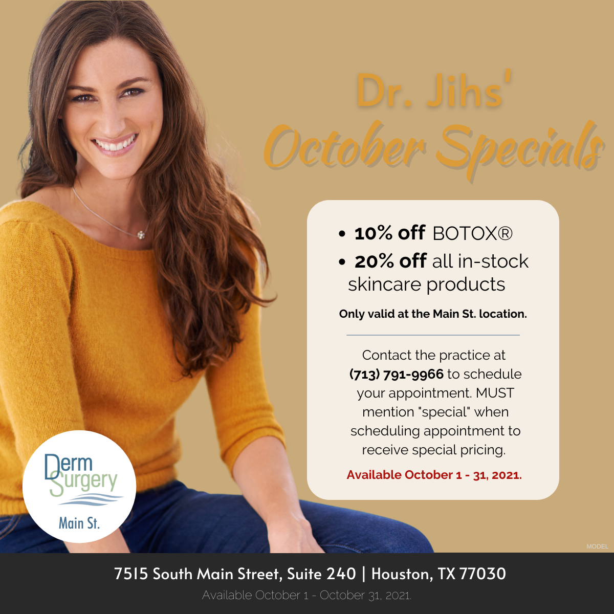Dr. Jih's October Specials