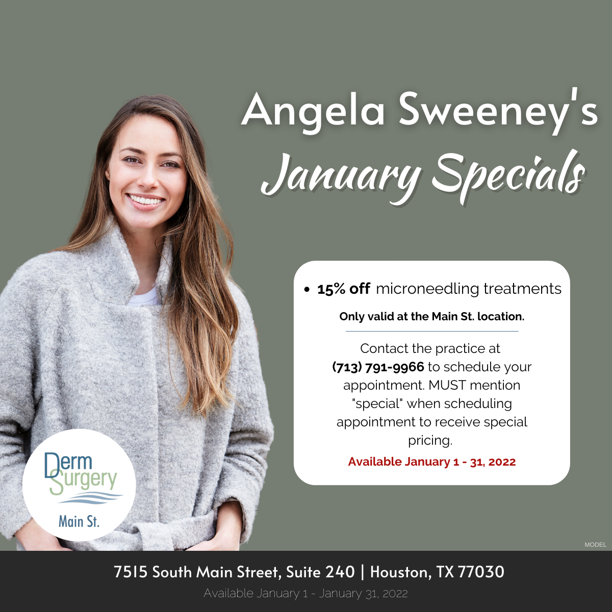 Angela Sweeney's January Specials