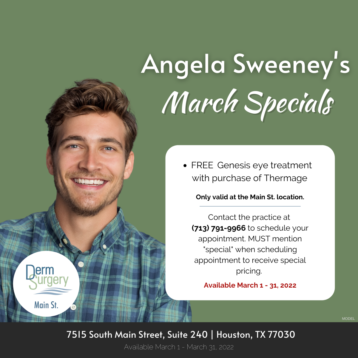Angela Sweeney's March Specials