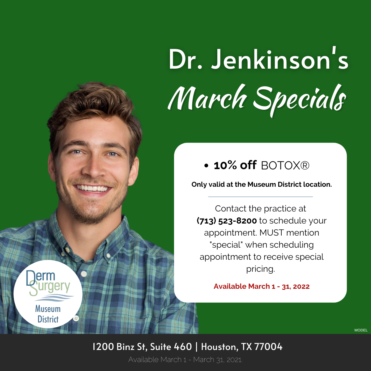 Dr. Jenkinson's March Specials