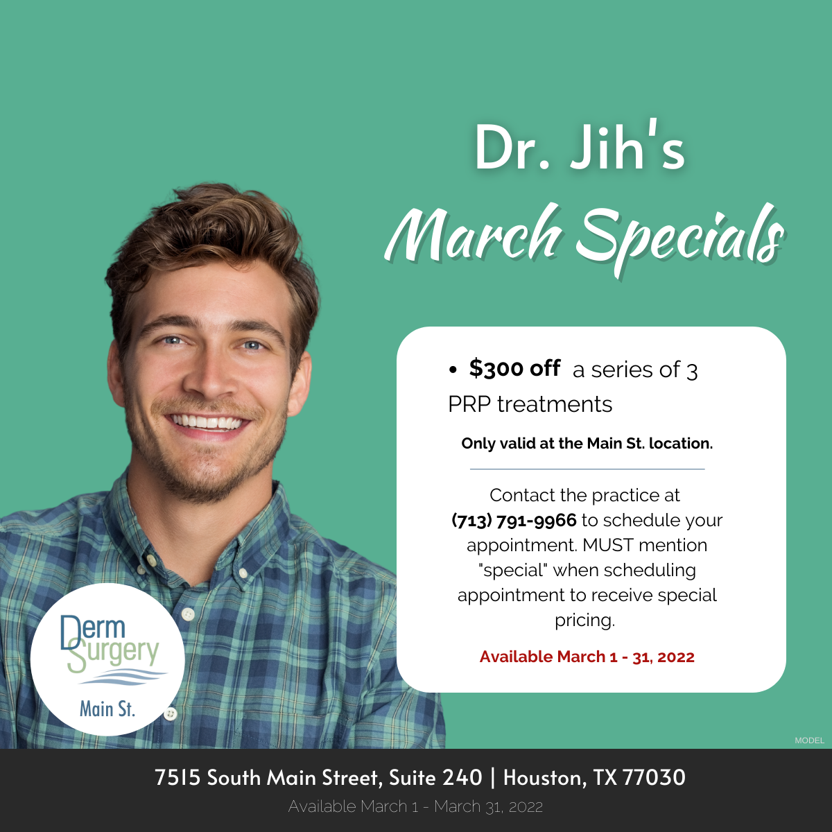 Dr. Jih's March Specials