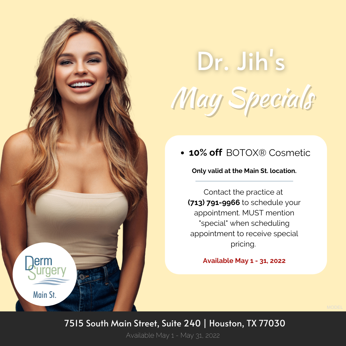 Dr. Jih's May Specials