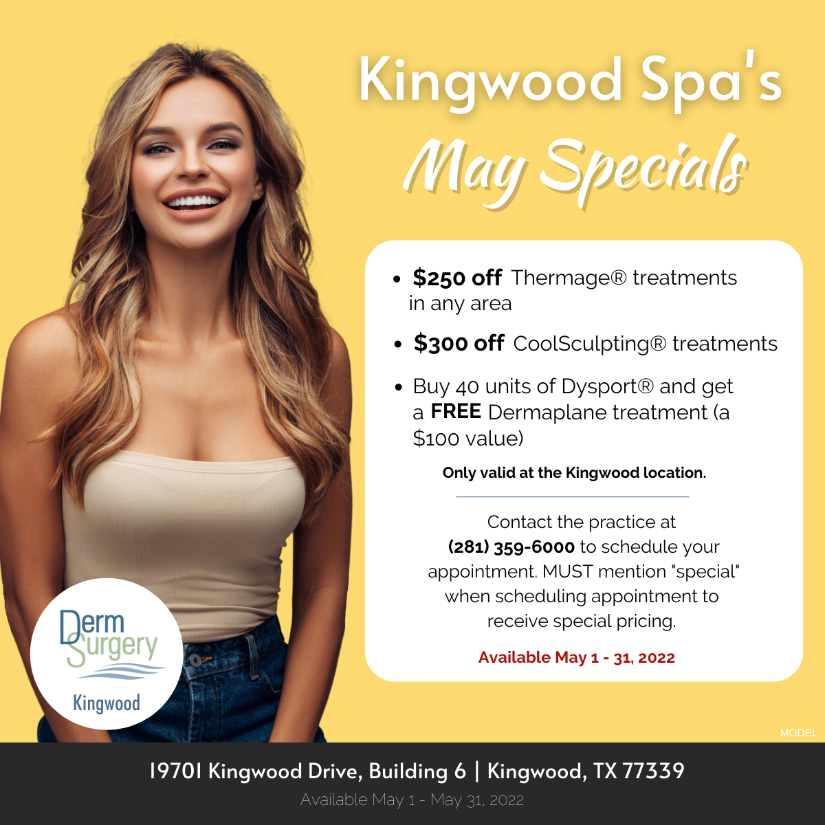 Kingwood Spa's May Specials