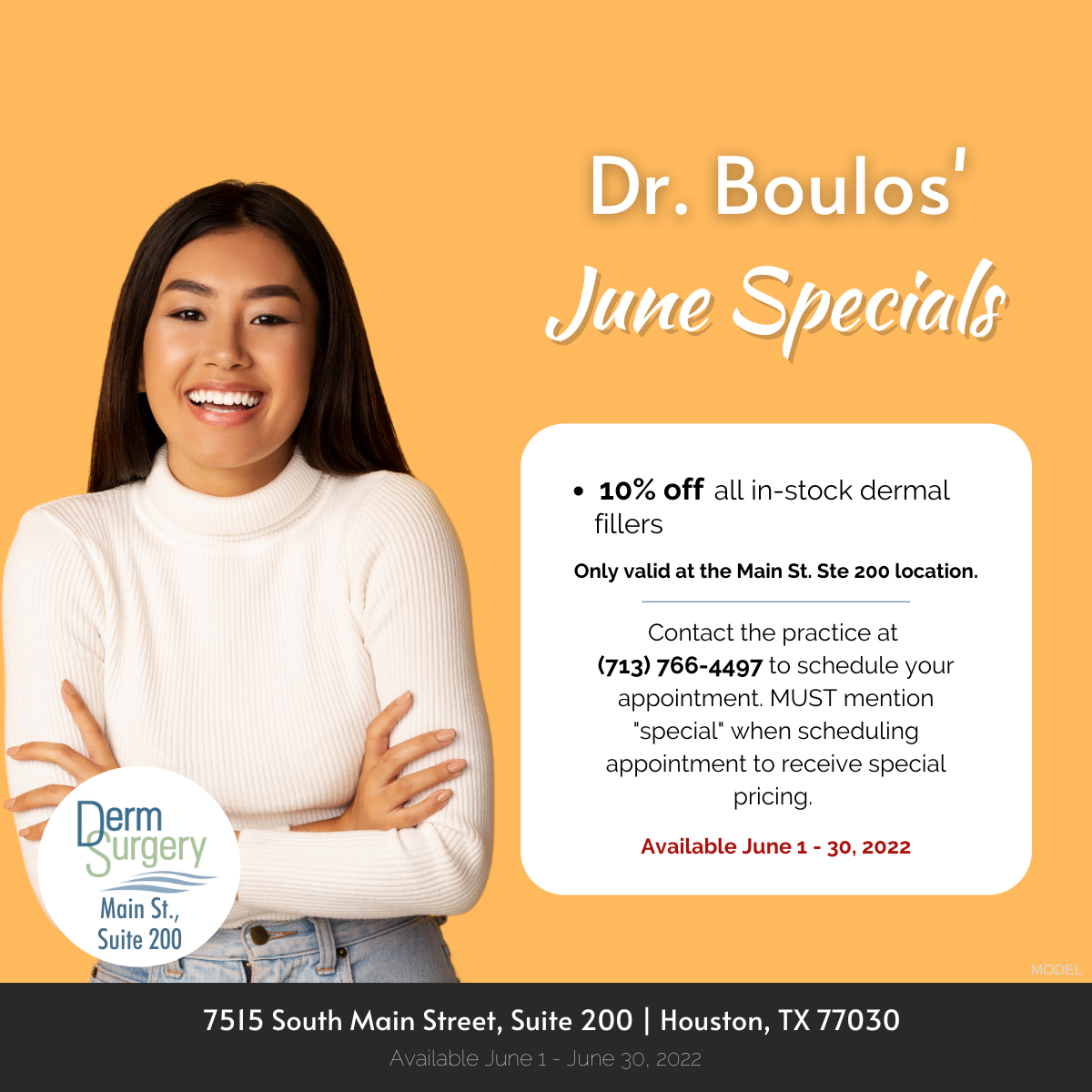 Dr. Boulos' June Specials 2022