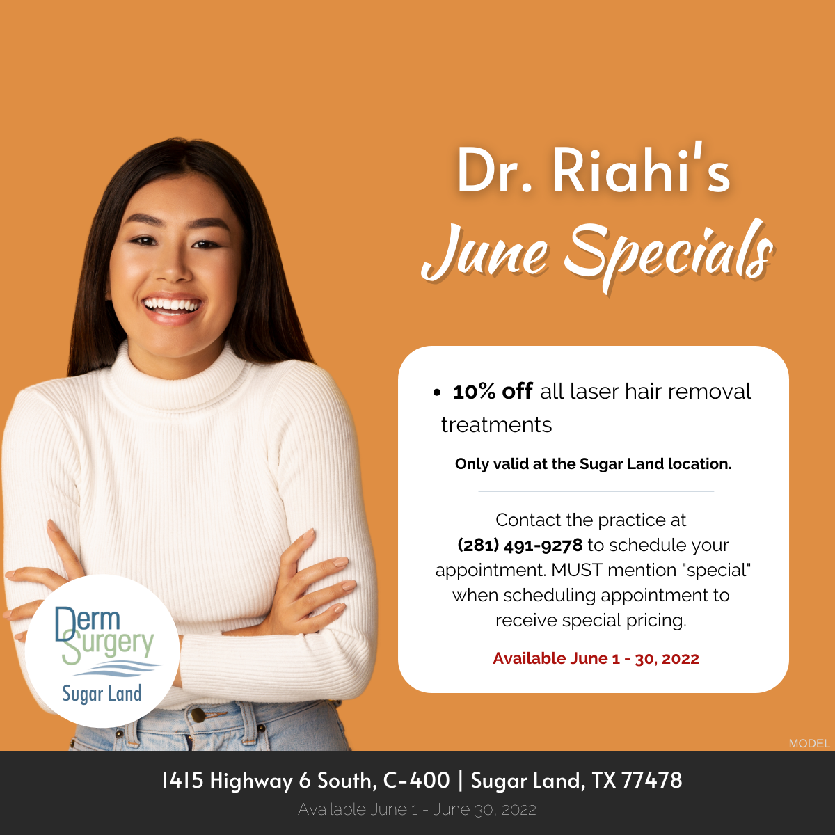 Dr. Riahi's June Specials 2022