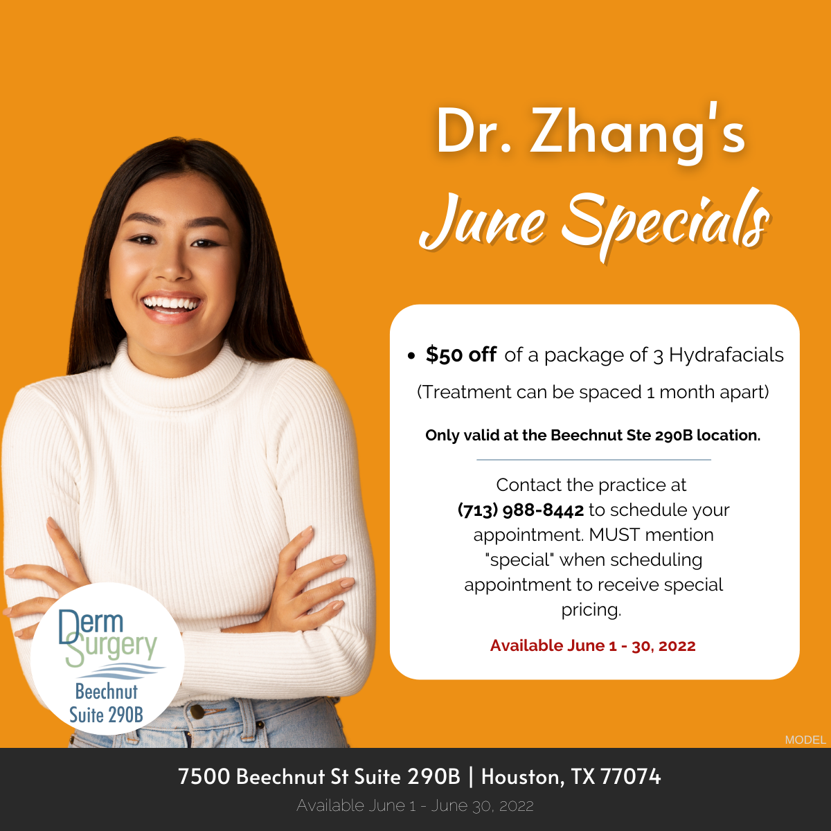Dr. Zhang's June Specials 2022