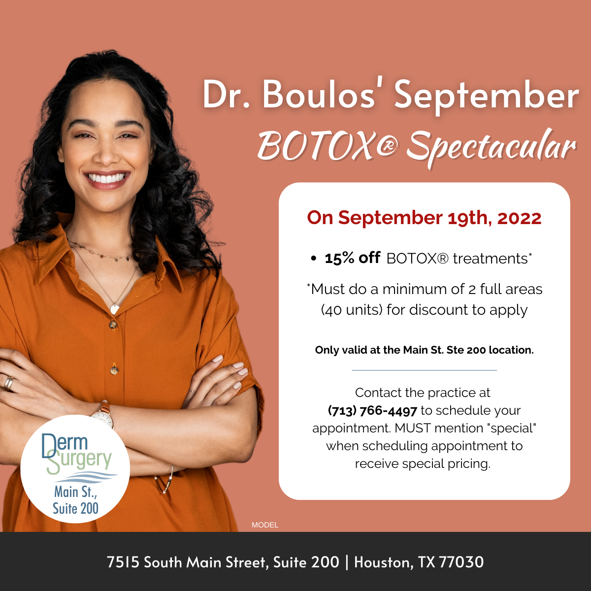 Dr. Boulos' September BOTOX® Spectacular