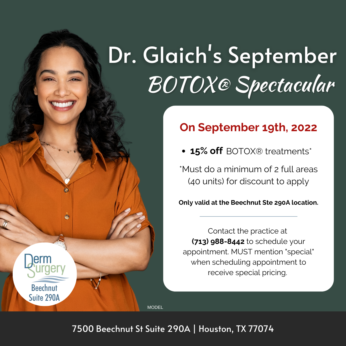 Dr. Glaich's September BOTOX® Spectacular