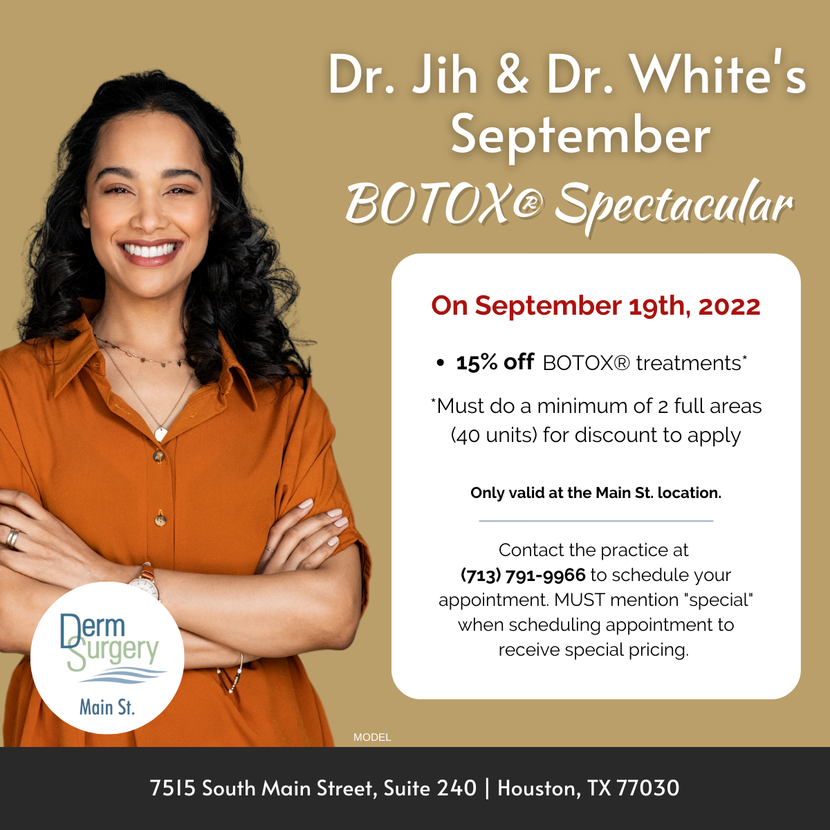 Dr. Jih and Dr. White's September BOTOX® Spectacular