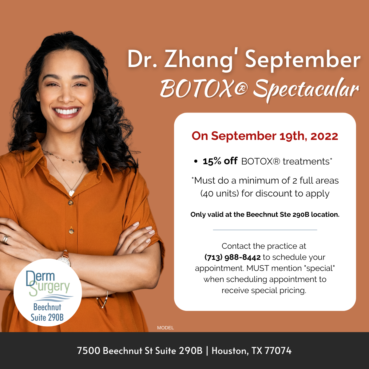 Dr. Zhang's September BOTOX® Spectacular