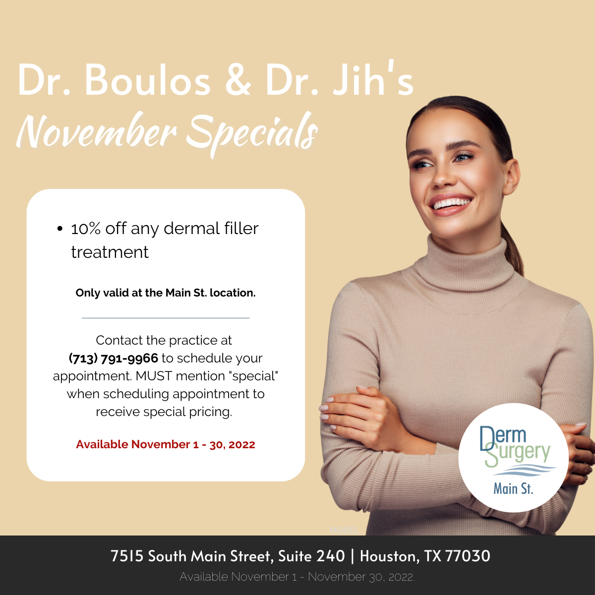 Dr. Boulos and Dr. Jih's November Specials 2022