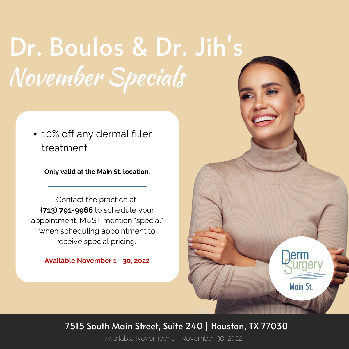 Dr Boulos And Dr Jihs November Special 2022 Dermsurgery Associates 