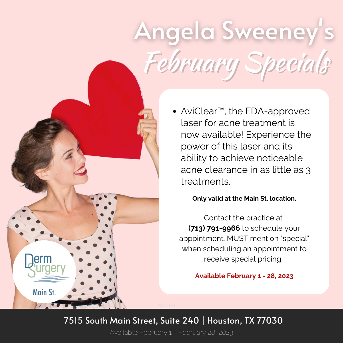 Angela Sweeney's February Specials 2023