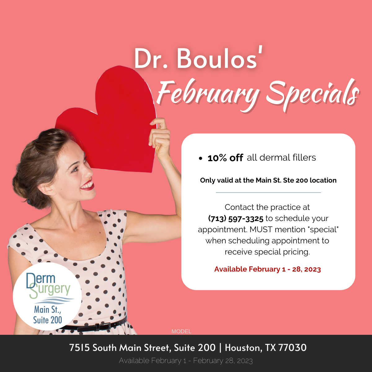 Dr. Boulos' February 2023 Specials
