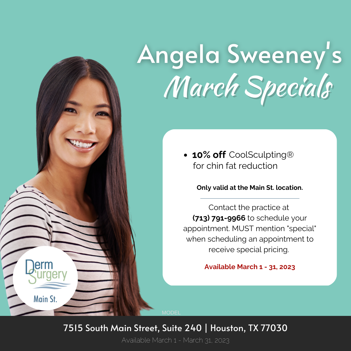 Angela Sweeney's March 2023 Specials