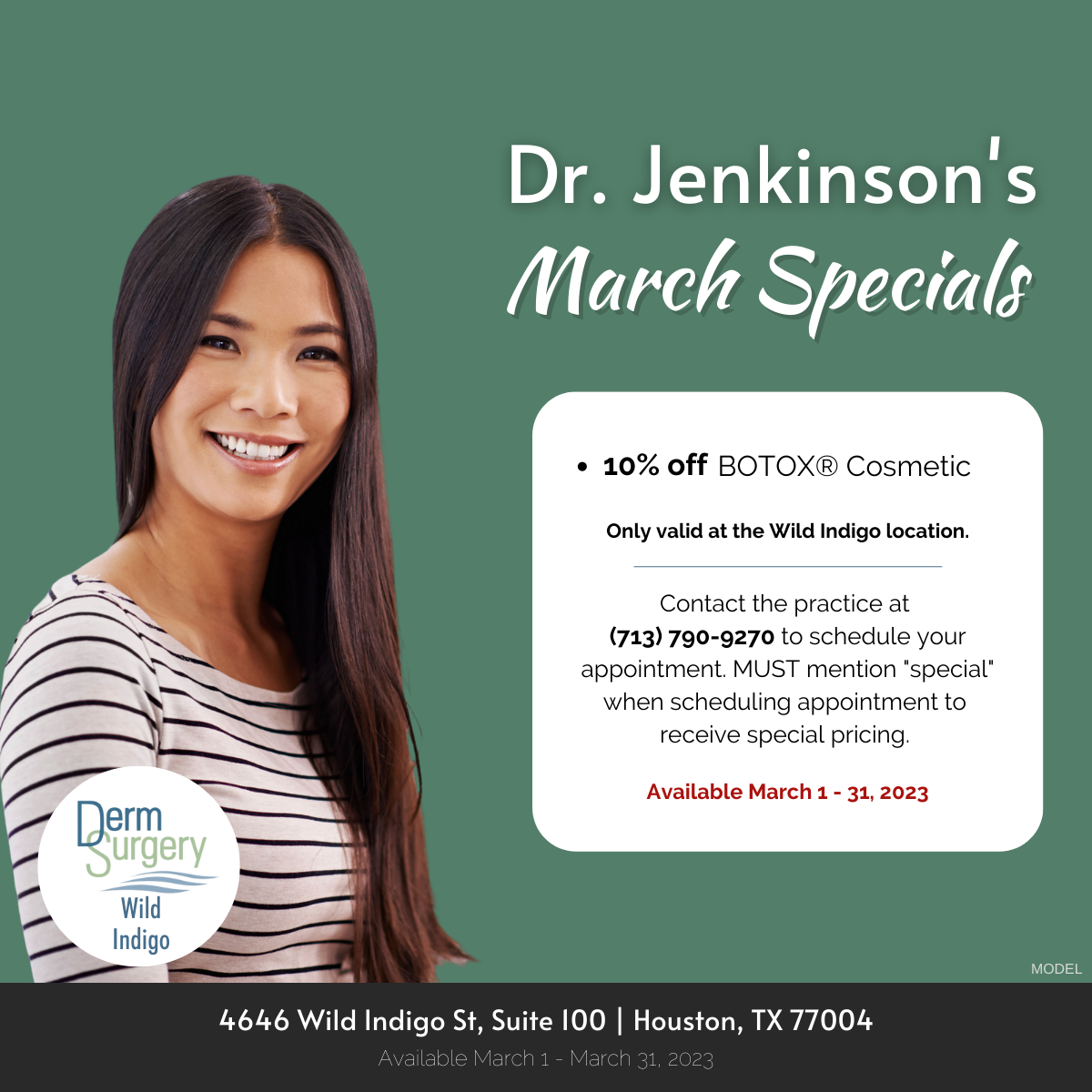 Dr. Jenkinson's March 2023 Specials
