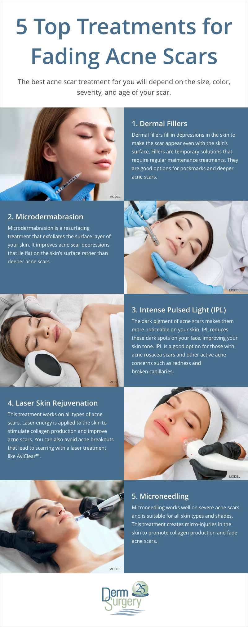Instagraphic: "5 Top Treatments for Fading Acne Scars"