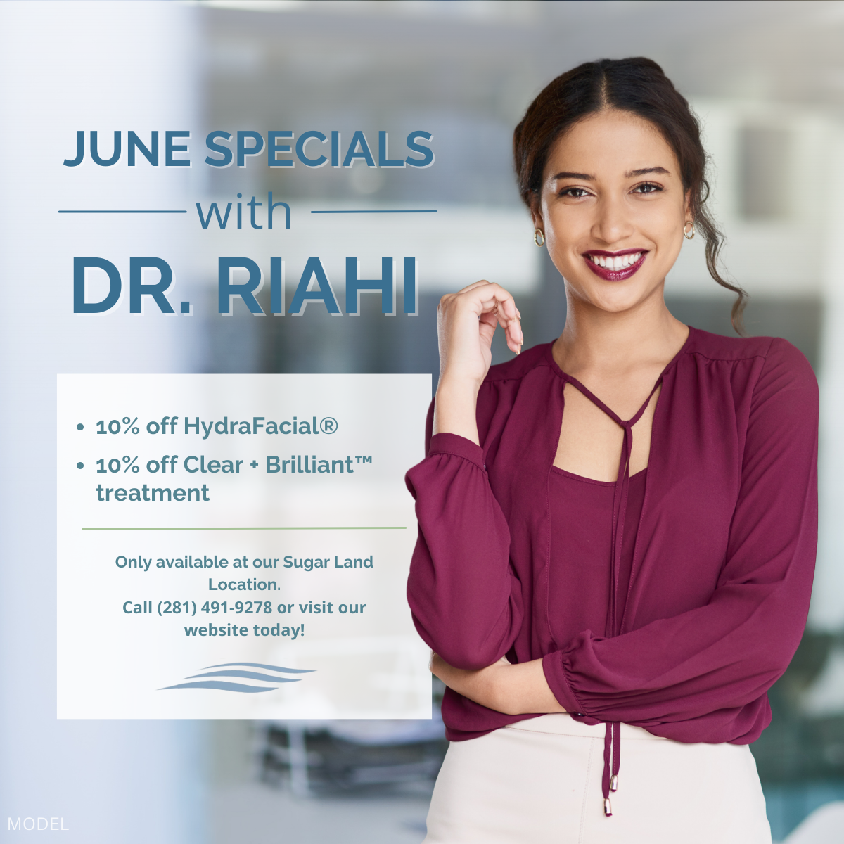 Dr. Riahi's June 2023 Specials