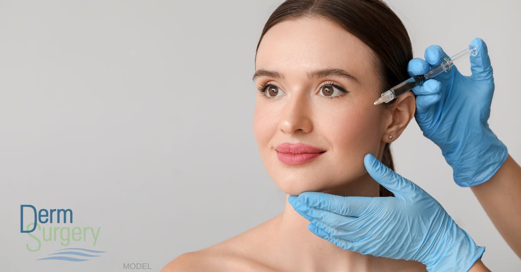 woman receiving Juvederm (model)