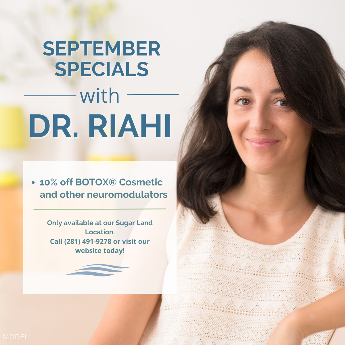 Dr. Riahi’s September 2023 Specials