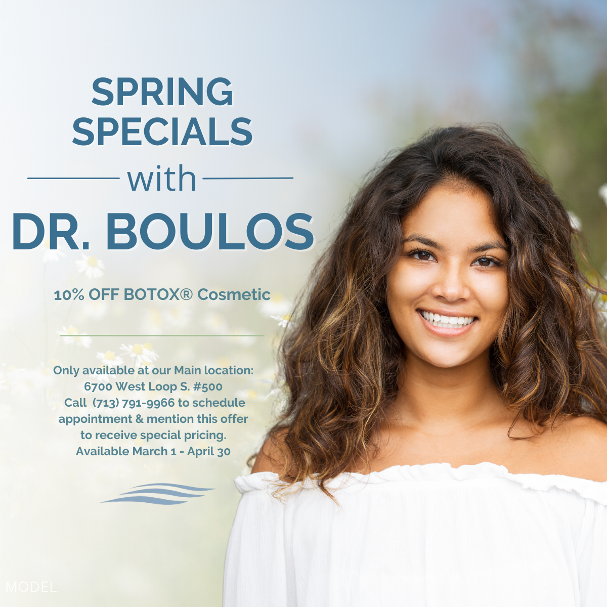 Dr. Boulos' Spring 2024 Specials