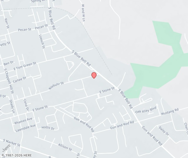 Location Map: 1910 Niebuhr Street Brenham, Texas 77833