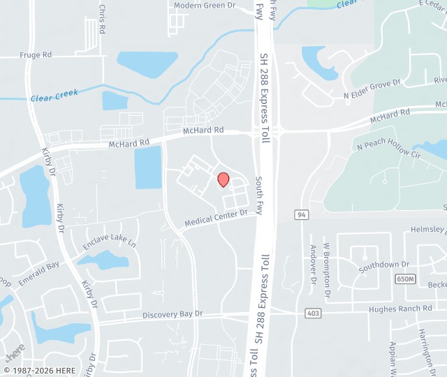 Location Map: 10970 Shadow Creek Parkway, Suite 340 Pearland, Texas 77584
