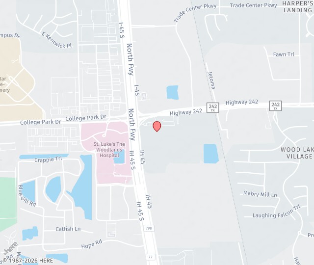 Location Map: 17183 Interstate 45, Suite 510 The Woodlands, Texas 77385