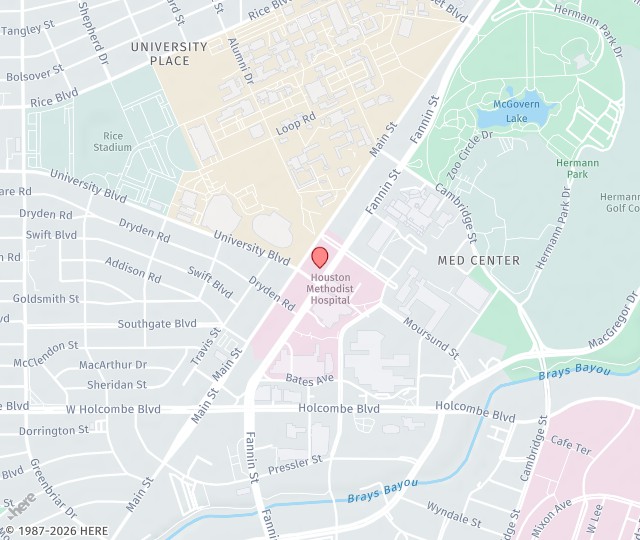 Location Map: 6550 Fannin Street, 6th Floor, #601 Houston, Texas 77030