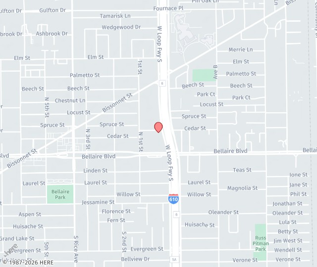 Location Map: 6700 West Loop South, 500 Bellaire, Texas 77401