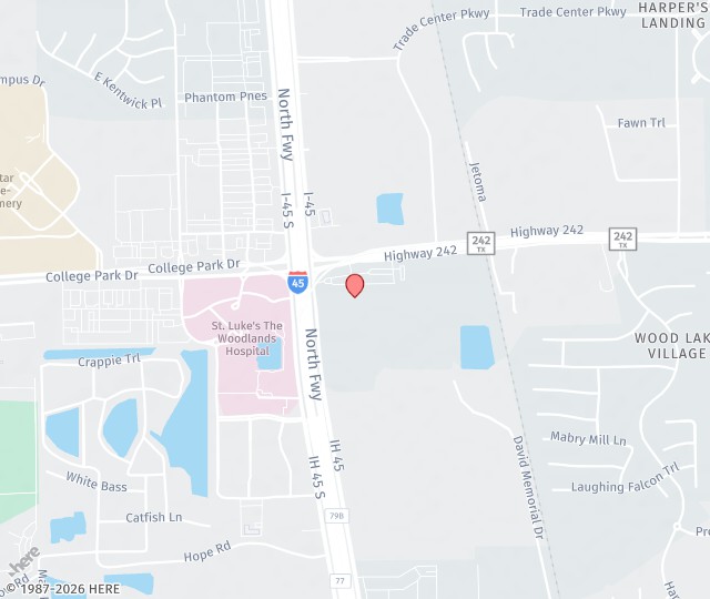 Location Map: 17183 Interstate 45, Suite 510 The Woodlands, Texas 77385