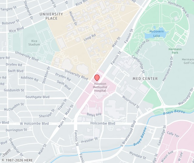 Location Map: 6550 Fannin Street, 6th Floor, #601 Houston, Texas 77030
